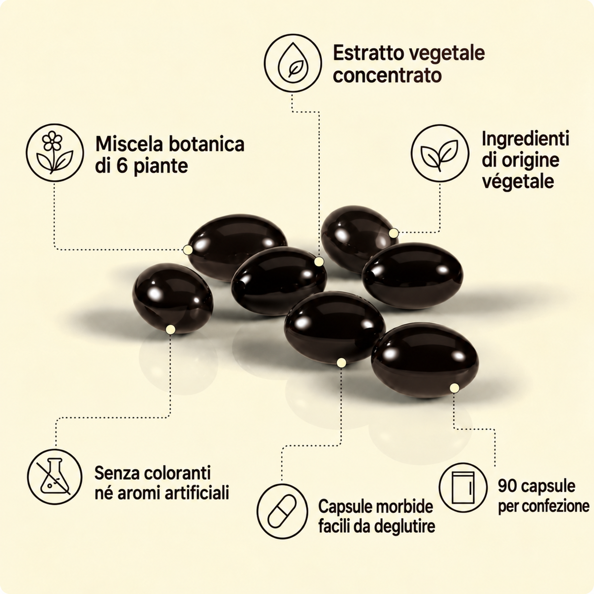 Complesso botanico 18 in 1 — Artemisia, noce nera e chiodi di garofano — Benfiora — Immagine 4