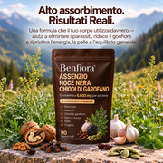 Complesso botanico 18 in 1 — Artemisia, noce nera e chiodi di garofano — Benfiora — Immagine 6