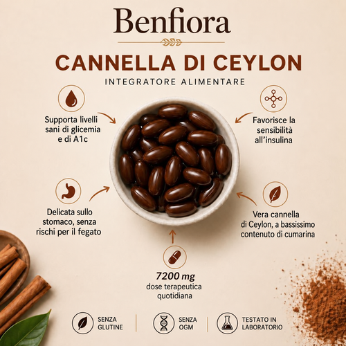 Cannella di Ceylon — Con olio MCT — Benfiora — Immagine 2